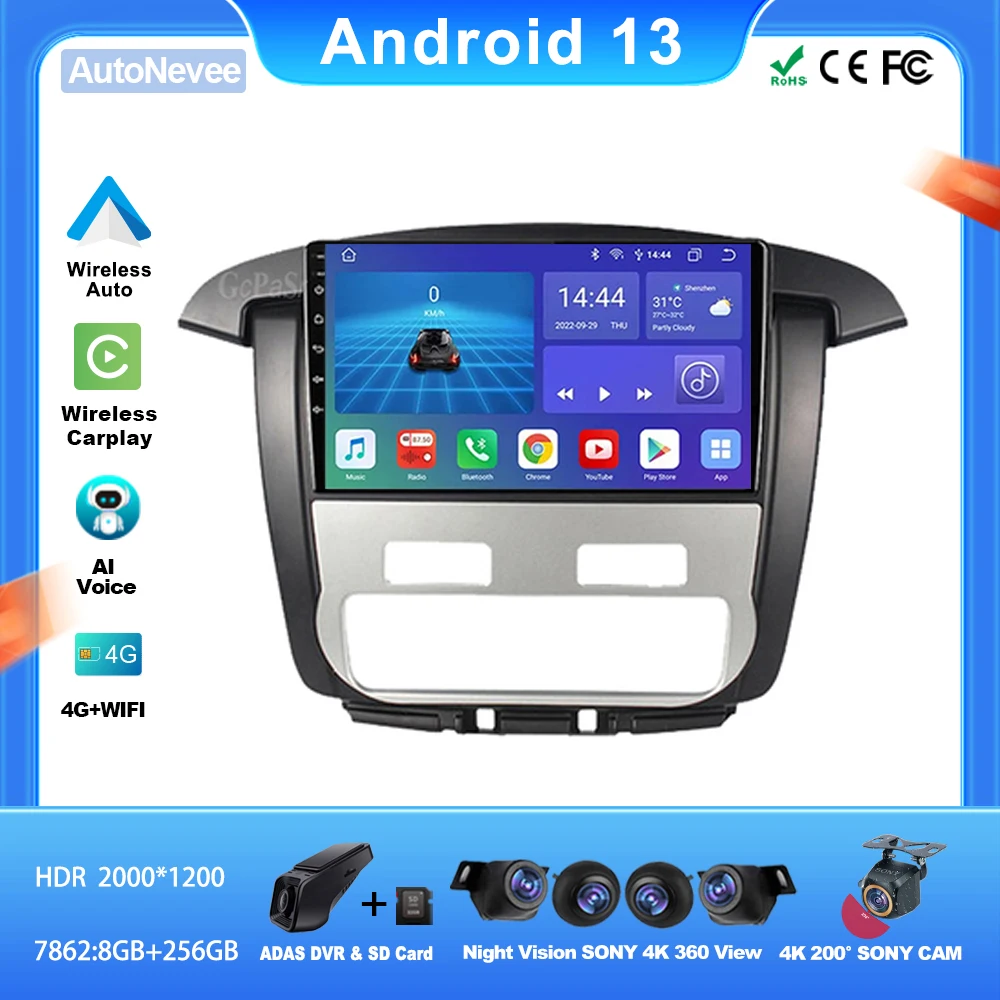 Android For TOYOTA Innova 2008 2009 2010 Player Video Multimedia High-performance 5G DVD Wifi Adapte Navifly radio for vehicle