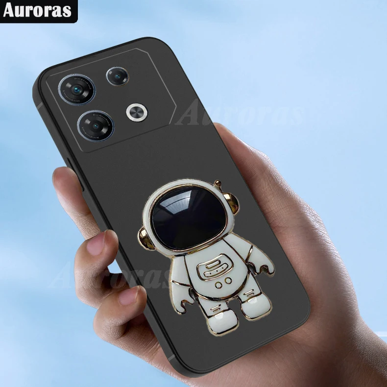 

Auroras For Infinix GT20 Pro 5G Cover Astronaut Holder Ultra-Thin Matte Silicone Shell For Infinix GT10 Pro Phone Case
