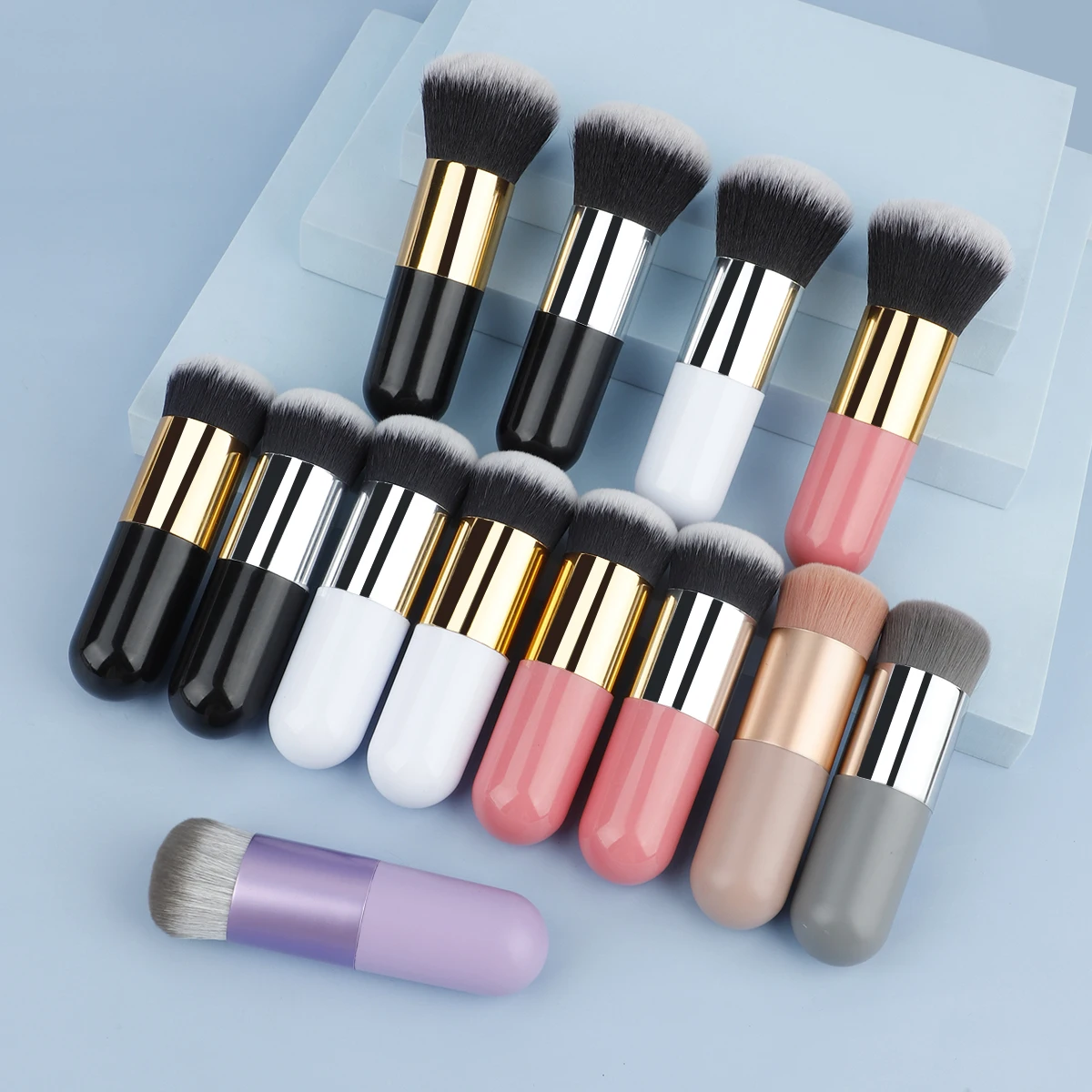 New Chubby Pier Foundation Brush Flat Cream Makeup Brushes Professional Cosmetic Make-up Brush Free shipping