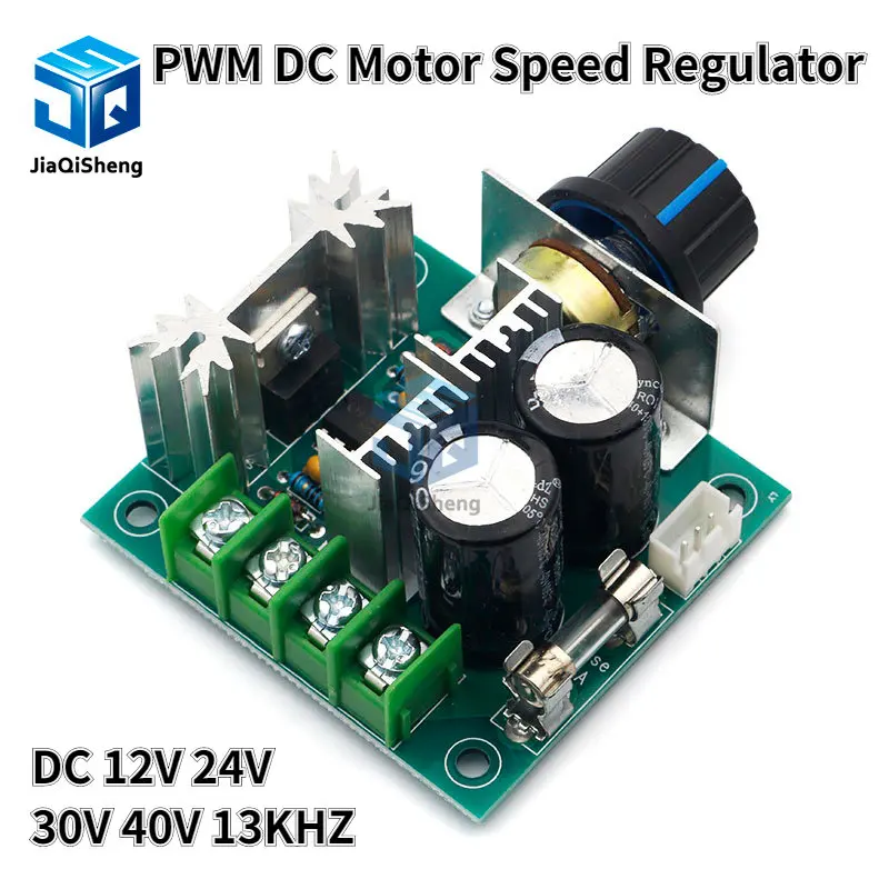 DC 12V 24V 30V 40V 13KHZ Auto PWM DC Motor Speed Regulator Governor Speed Controller Switch 10A 50V 1000uF