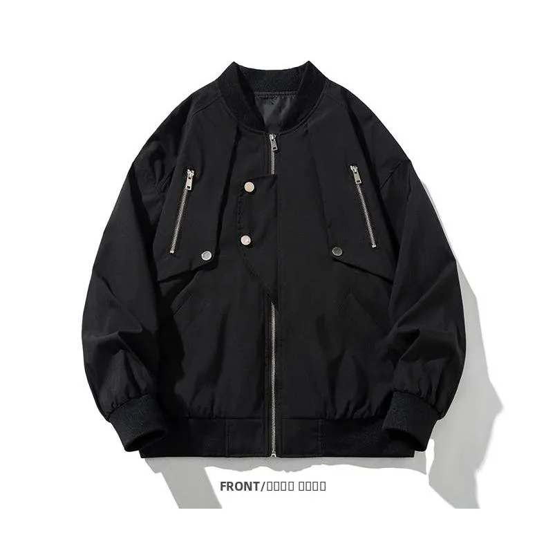 

Американская рабочая одежда High Street Jaet, мужская весенне-осенняя повседневная тонкая бейсбольная одежда, женская модная винтажная куртка-пилот