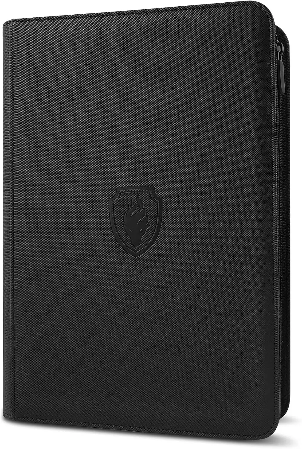 Homefish 9 Pocket Zipper Trading Card Binder, PU Cover 360-Card Holder Book, Durable Side Loading TCG Card Collection Album