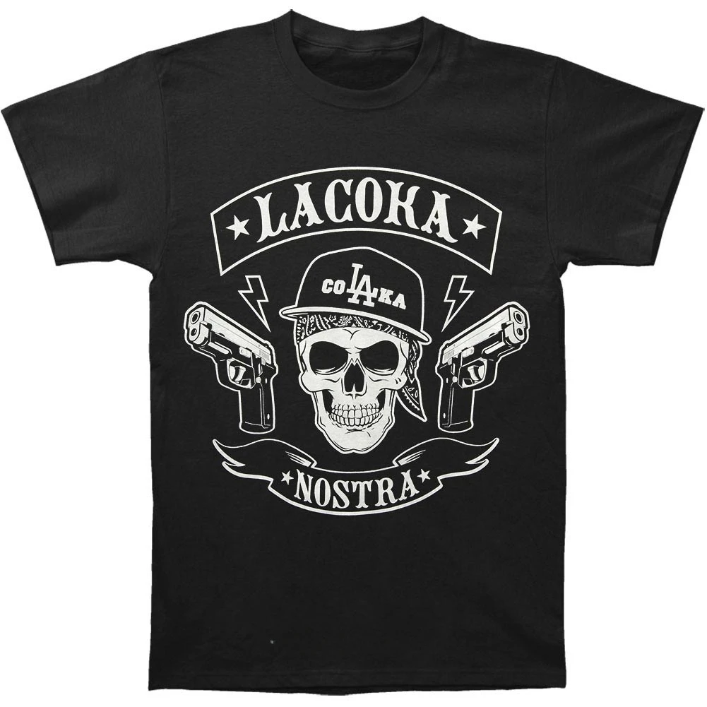 male brand teeshirt men summer cotton t shirt Funny Men t shirt Women novelty tshirt La Coka Nostra MC (LA) T-Shirt