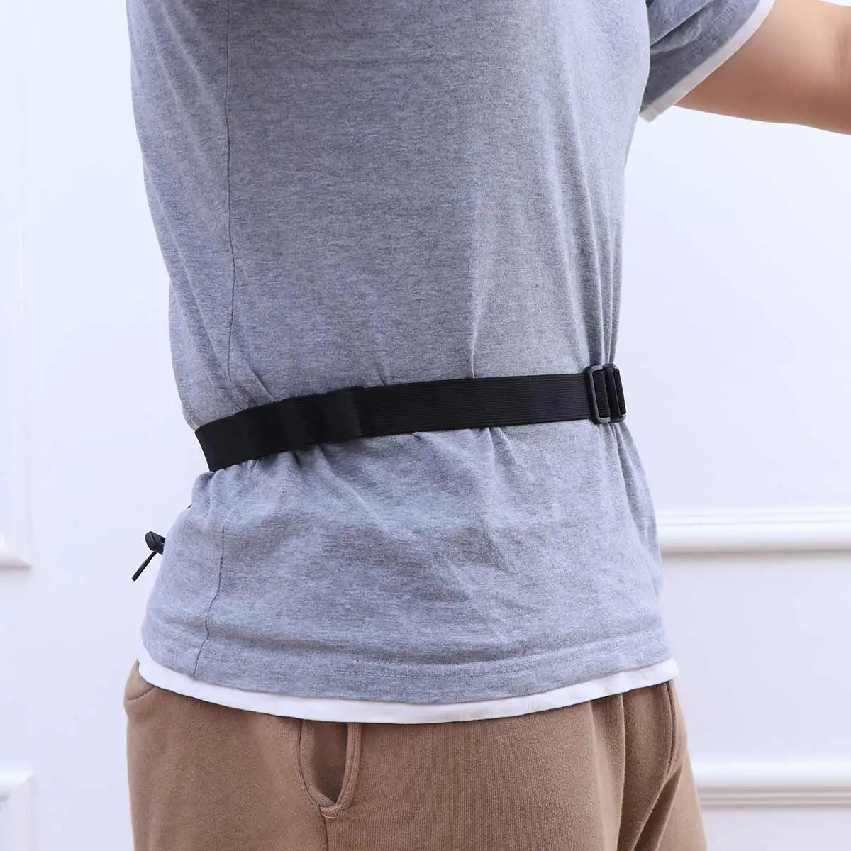 

Premium Polyester Black Running Number Belt Outdoor Sports Elastic Waist Fixed Belt for Race Competition Training