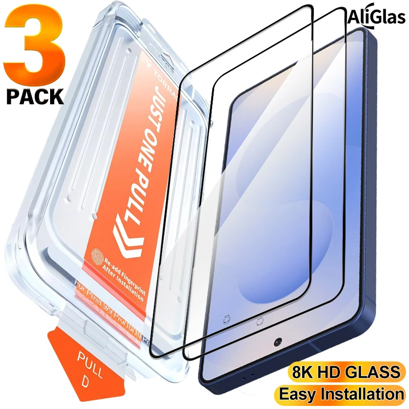 

Защитное стекло для Samsung Galaxy S26 S25 S24 S23 Plus Ultra, простое в установке, для Samsung S25 S24 S23 S21 FE