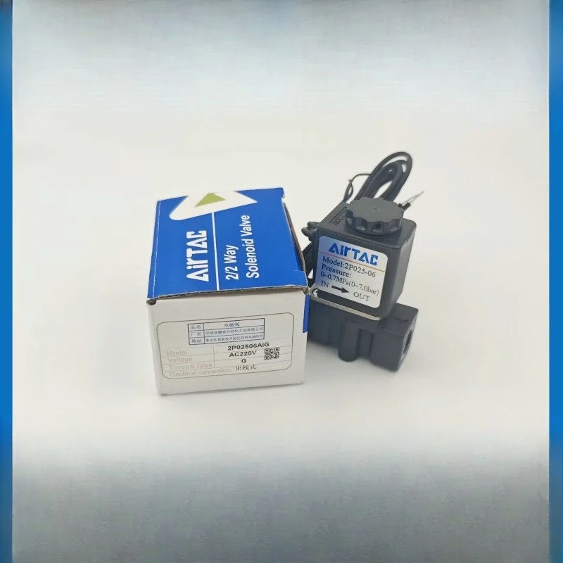 

Детали для AirTAC Original AirTAC Электромагнитный клапан жидкости AC220V 2P02506AIG