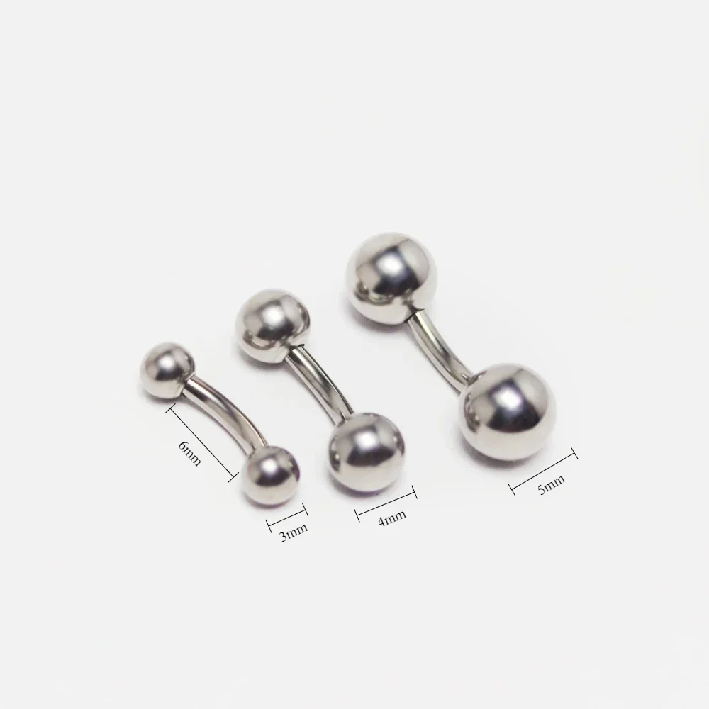 F136 Titanium Septum Banana Curved Navel Piercing 16G Eyebrow Curved Barbell Lip Ring Snug 6/8/10mm Daith Helix Earrings Jewelry