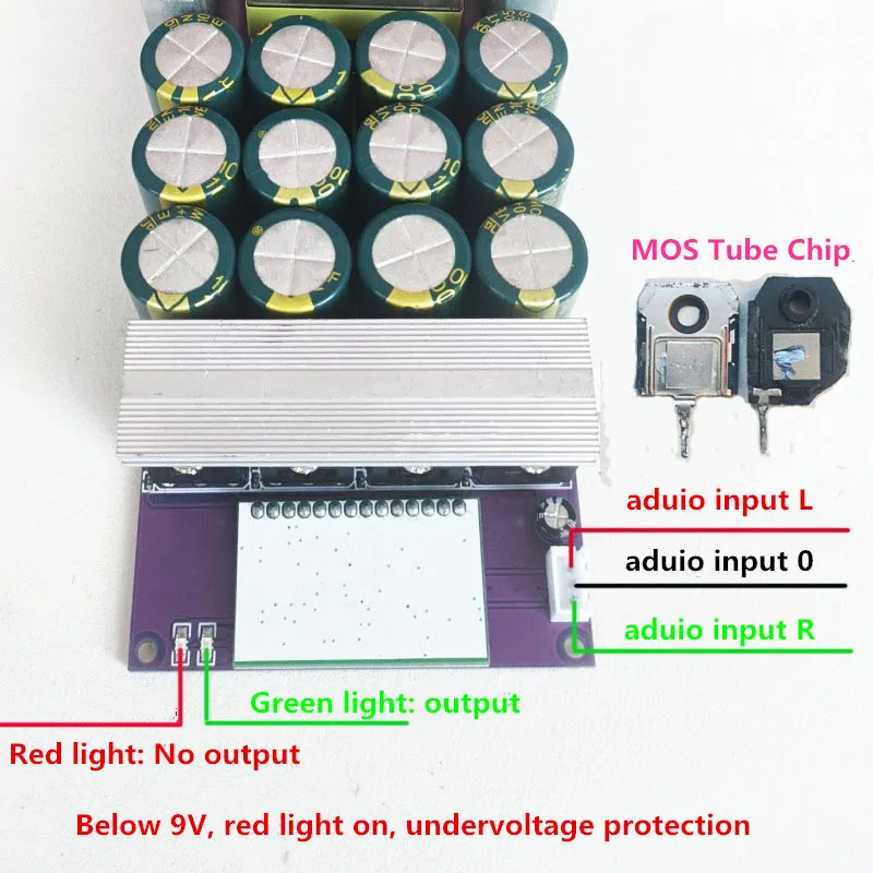 High-Power 1000W Mono MOS FET Field Effect Tube Class D Digital Home Outdoor Car Square Stage Audio Amplifier Board