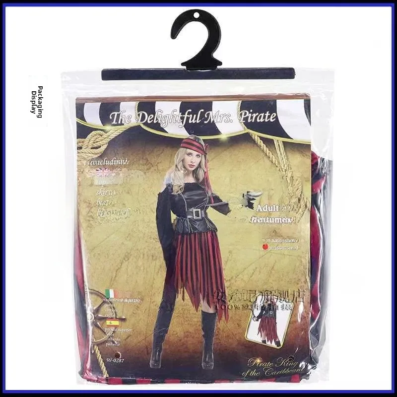 Kostium piratki dla dorosłych kobiet, przebranie na Halloween, strój na wieczór panieński, tradycyjny chiński strój etniczny, strój sceniczny, wiosna, bez marki, niezarejestrowany.