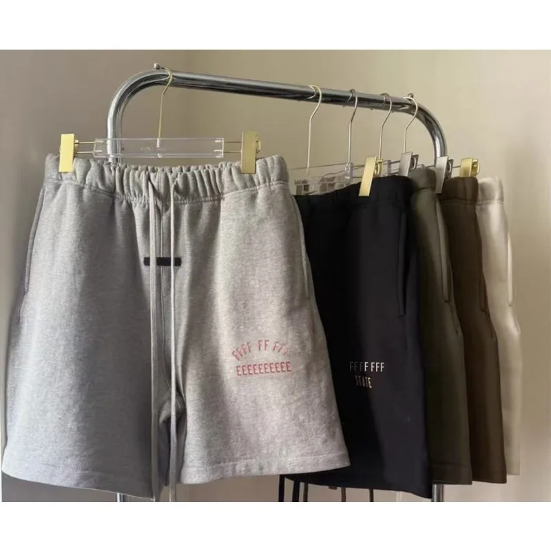 

FW24 Classic Brand Men's Shorts Luxury Design Double Row Printed Letter Logo Shorts High Street Couple Vest Cotton Tank Top Set
