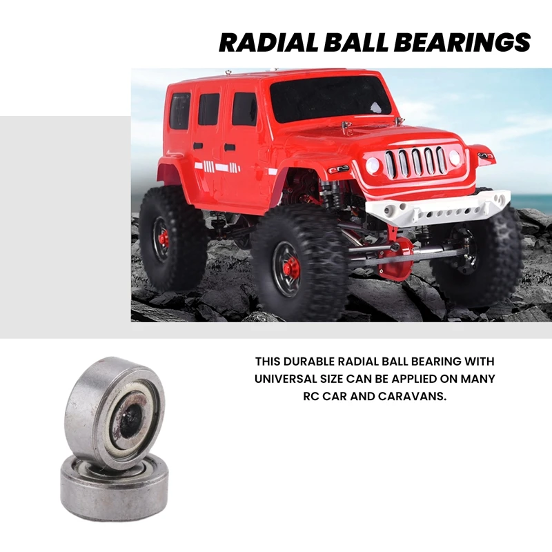 10 قطع عملية محامل كروية شعاعية مصغرة 623ZZ 3x10x4 مللي متر لسيارة RC Practico