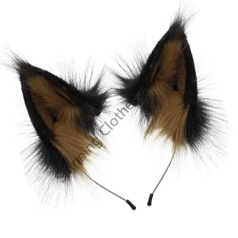 M68A Cats Foxes Wolf Ears Cosplay Accesorios para cabello Ears animales Hoop