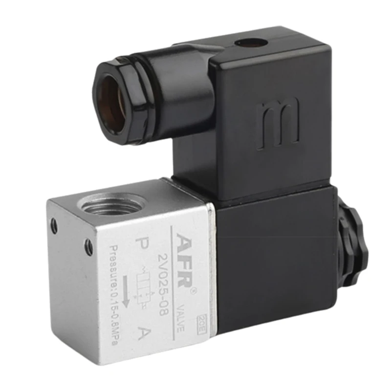 

2V025-08 1/4 thread Normally Closed NC Air Water Oil Solenoid Valve Coil 2 Port 2 Ways AC110V AC220V AC36V DC12V DC24V 2V025-08