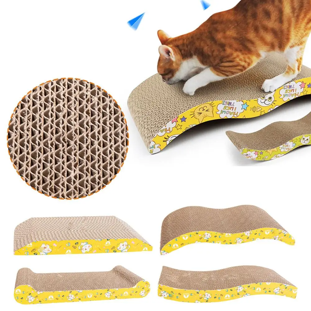 Cat Scratching Board Integrated High-density Corrugated Paper, Claw-grinding Cat Supplies, Large Corrugated Cat Scratching Board