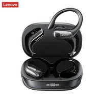 Lenovo EA305 Auriculares inalámbricos Bluetooth 5.4, sonido estéreo Hi-Fi, auriculares impermeables y de ajuste cómodo con micrófono, para deportes/juegos