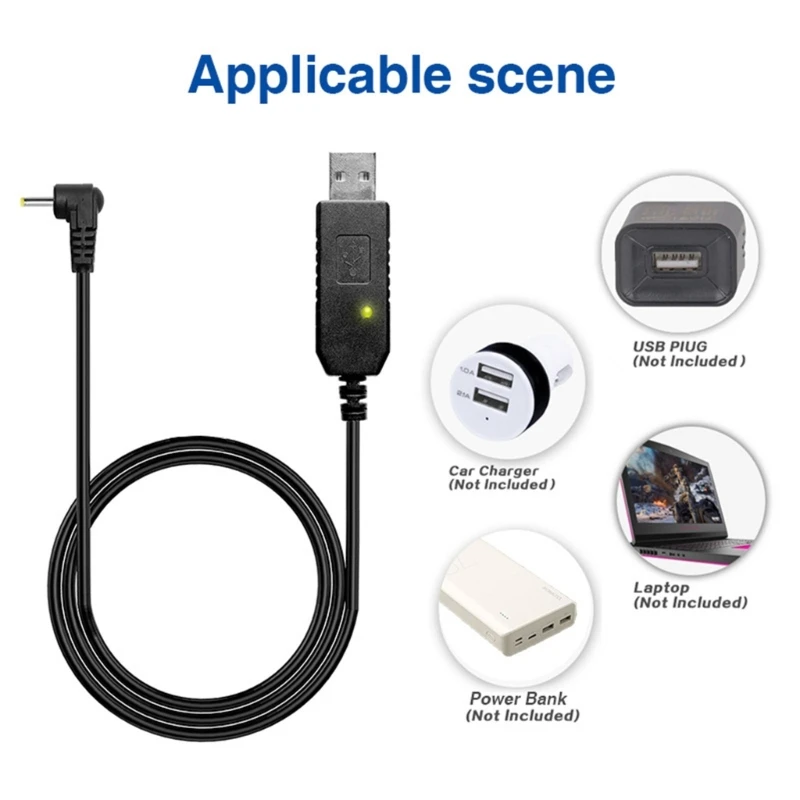 

Dropship Charging Cord 2.5mm Charging Cable with Light 39''