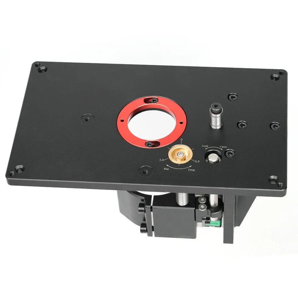 Trimmer flip-flop lift table woodworking fine-tuning lift milling cutter chamfering table engraving slotting