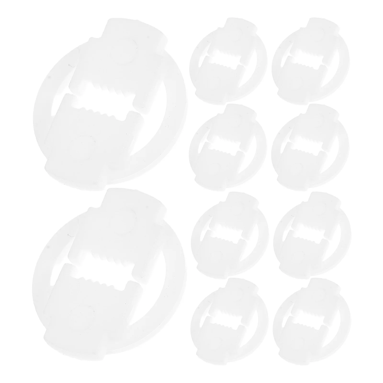 

100Pcs Power Cable Holder Clips Plastic Cord Locks for Outdoor String Lights Wall Mount Cable Management Clip for Lamp Wires and