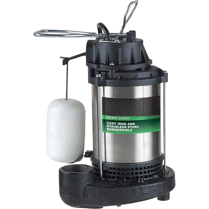 CDU980E 3/4 HP Submersible Sump Pump with Integrated Vertical Float Switch, Large, Silver，home.