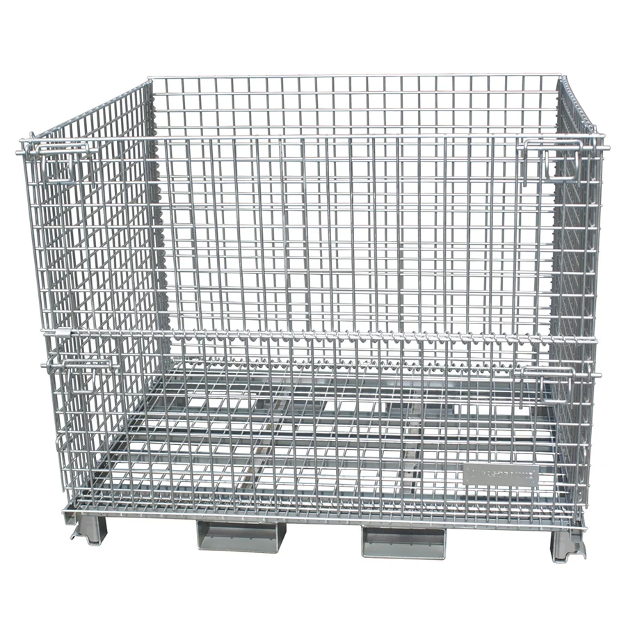 

Custom Folding Cage Goods Storage Container Metal Cage Wire Cage Factory