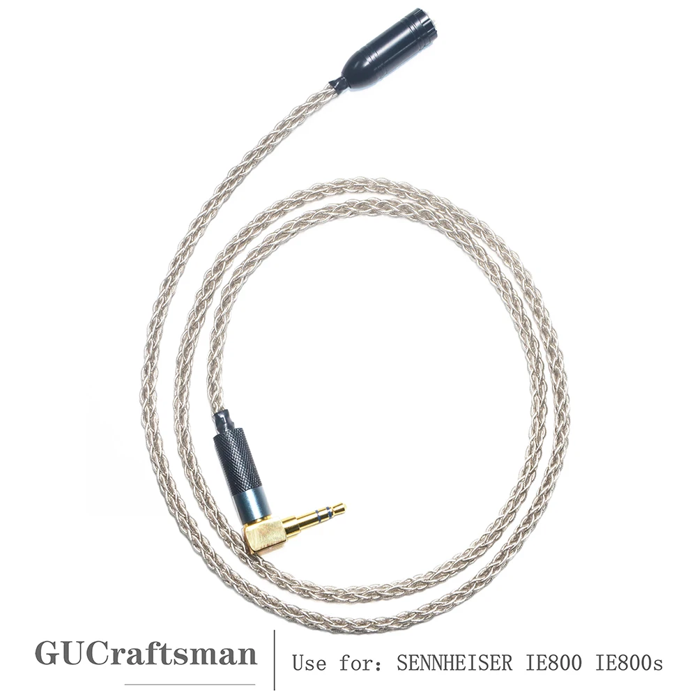 

GUCraftsman 6N silver 8-core IE800 IE800s HIFI 2.5mm/4.4mm Balance Headphone upgrade cable