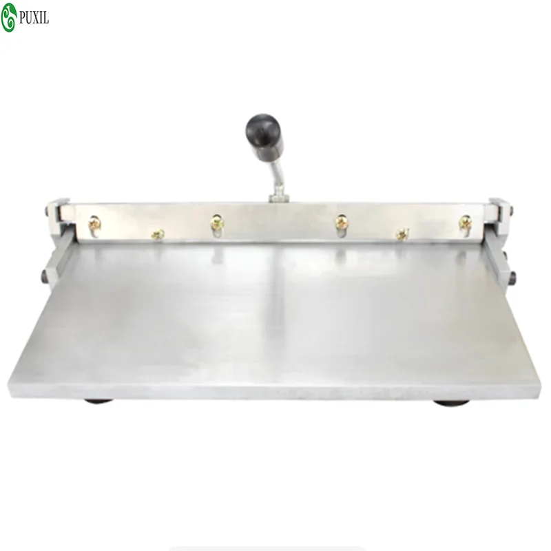 Stainless steel manual folding machine Manual bending machine Wallet creasing machine Leather gluing and folding machine