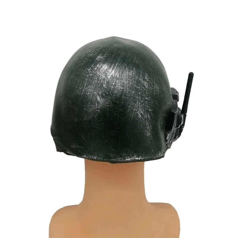 2025 nowa maska ​​Halloween Doomguy przebranie na karnawał rekwizyty futurystyczny żołnierz maska ​​na całą głowę dla mężczyzn Cosplay