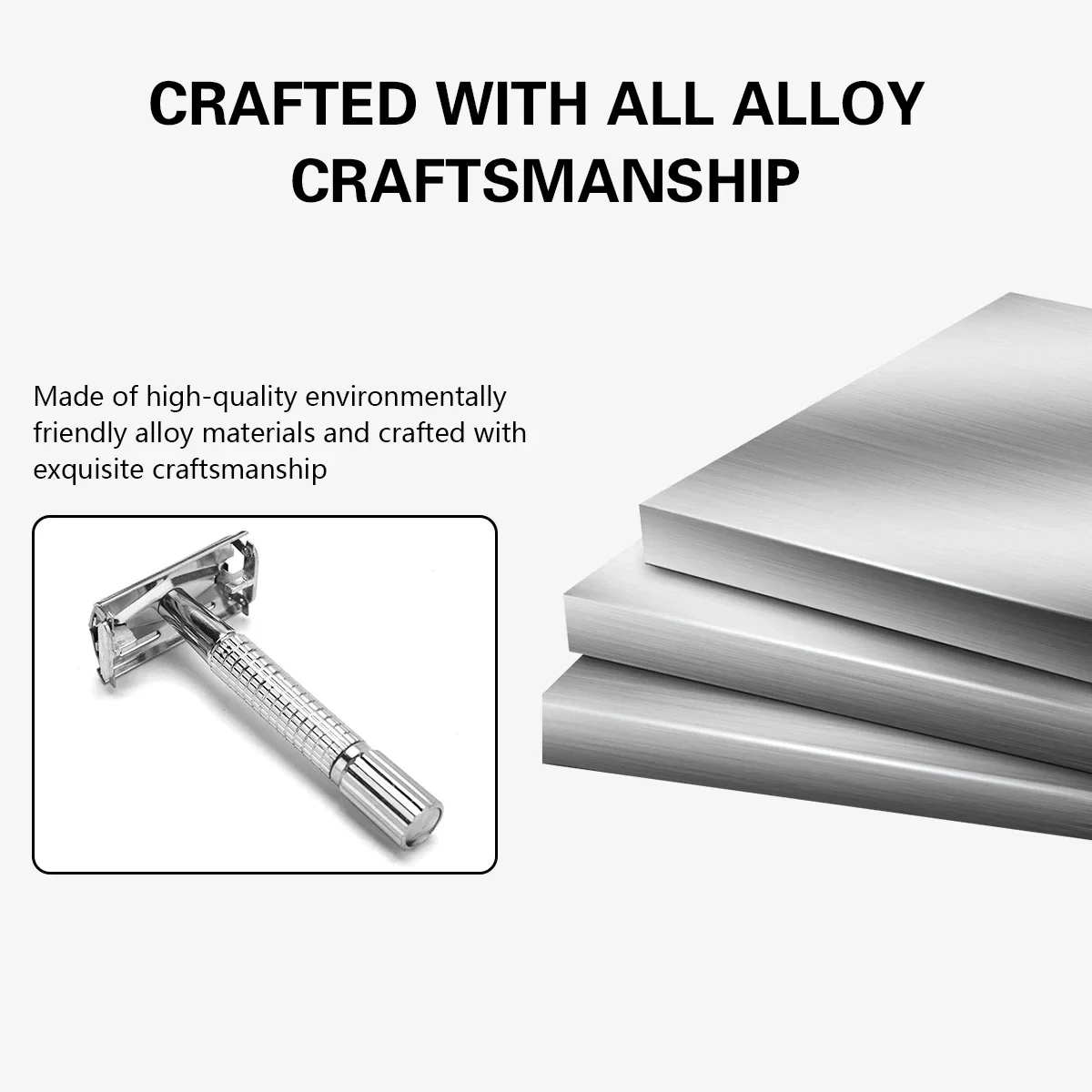 Double Edge Safety Razor for Unisex Safety Razor with a Delicate Box Holder With Blade Professional Barber Styling Accessories view 5