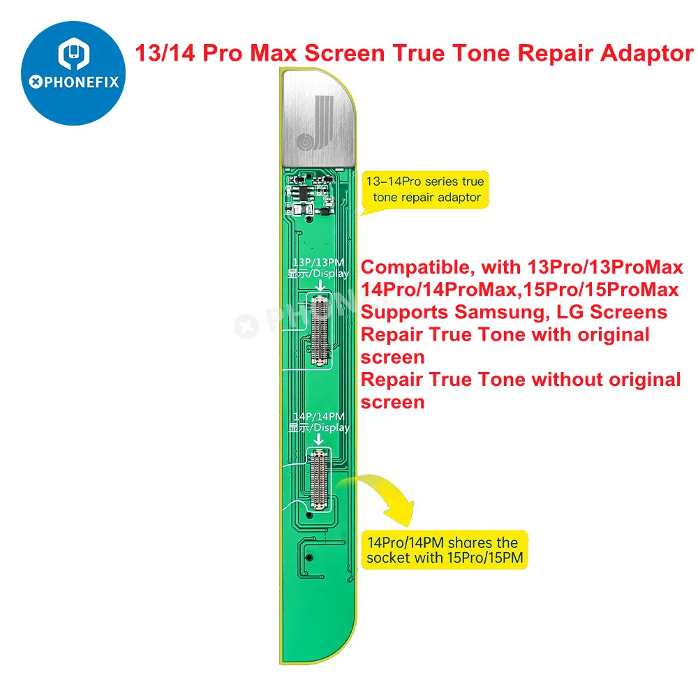 JCID 15 Series Screen True Tone Repair Board for iPhone Original Without Original Screen True Tone Repair Data Read Write