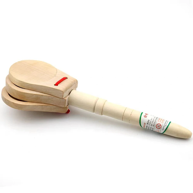 Hölzerne Kastagnettenklöppel, pädagogisches Rhythmus-Spielzeug, Musikinstrument, Geschenke für Kinder, Jungen, Mädchen, Geburtstag, Weihnachten, Partygeschenke