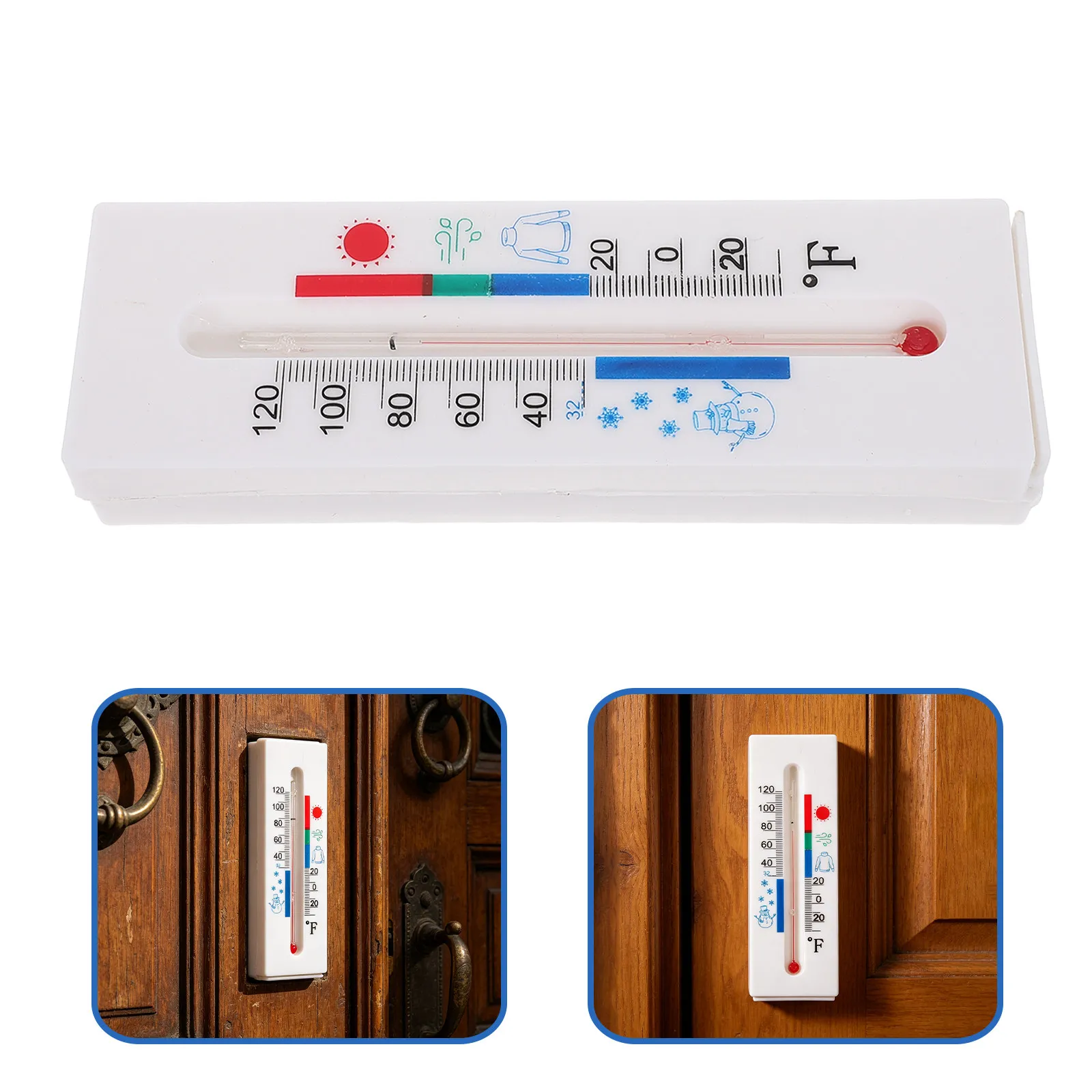Thermometer Key Hider Weatherproof Hidden Key Holder Outdoor Decorative Hideaway Box Waterproof Porch Garage Door Secret Storage