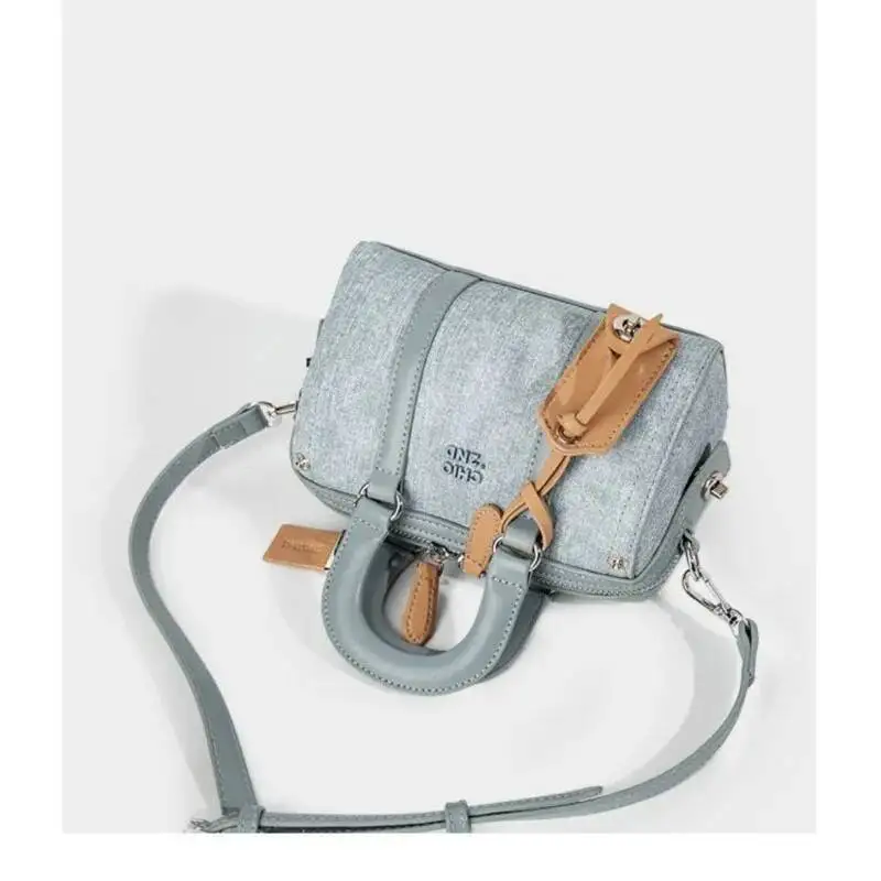 Bloom Retro Blue Designer Women Vintage Cute Casual Y2k Hand Purse Female Haruku Aesthetic Messenger Bag Chic