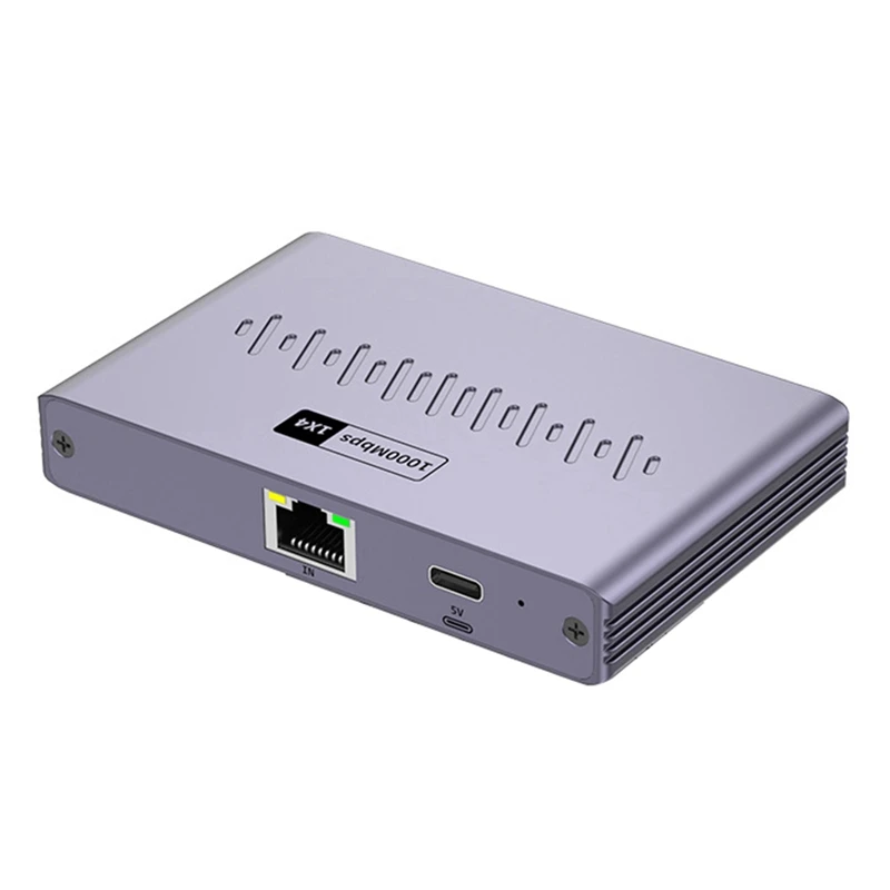 New Network Cable Splitter 1 To 4 Gigabit Network Distributor Simultaneous Internet Access, RJ45 Network Switch Extender