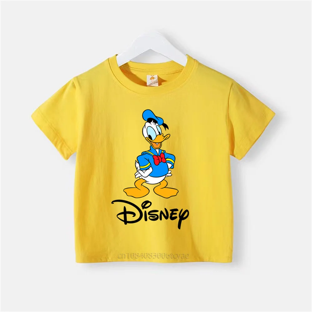 Summer children Donald Duck short sleeve clothing Boys Girls infants pure cotton round neck casual T-shirt Breathable top