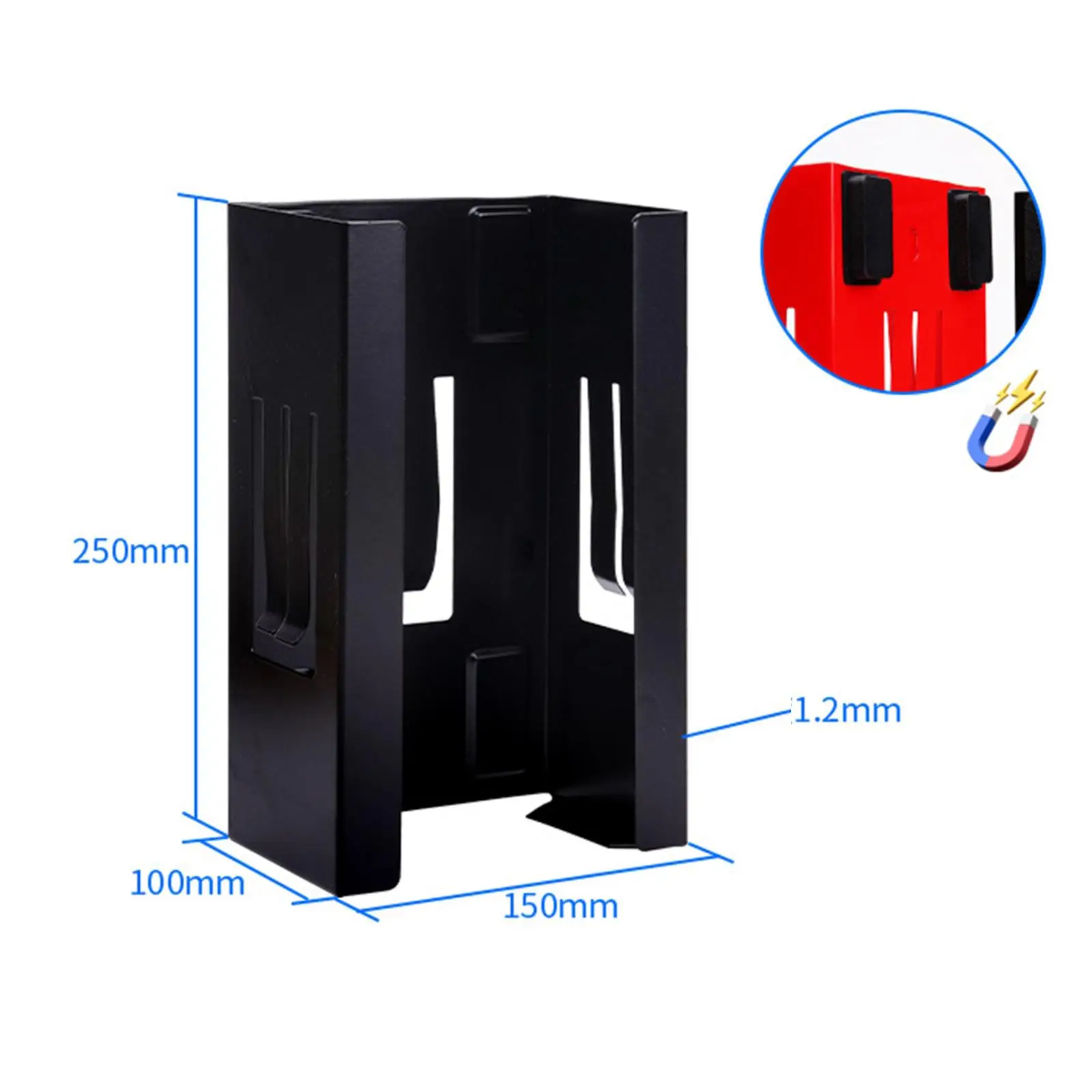 Glove Holder Tissue Dispenser Durability Metal Easy Installation Sturdy Wall