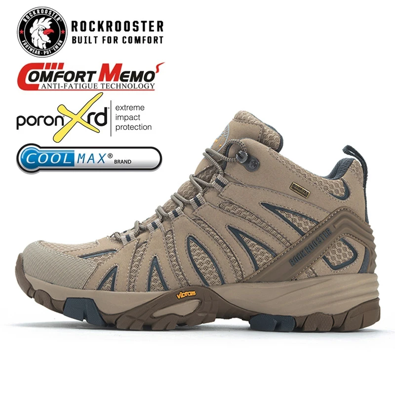 Rockrooster botas tácticas impermeables senderismo cuero hombre - imagen 2