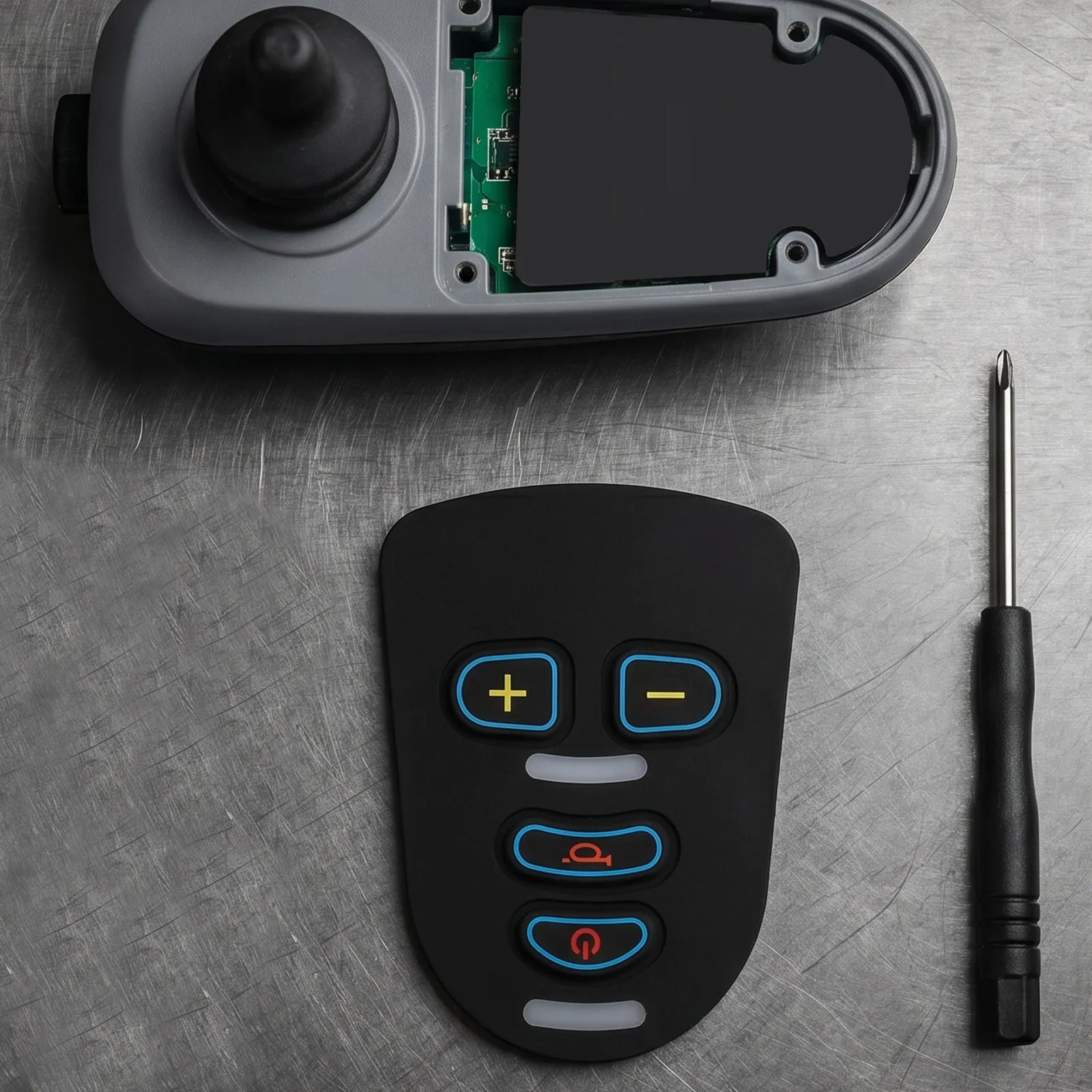 Electric Wheelchair Control Keypad 3x2.3x0.4 Easy Install Mobility Scooter Joystick on Off Switch Horn Button Replacement