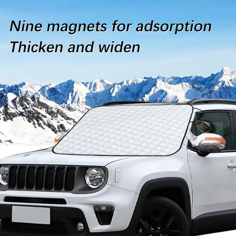 

Magnetic Car Windshield Snow Cover Winter Ice-Frost Guard Sun Shade Protector For Jeep Renegade 2015-2018 Exterior Accessories