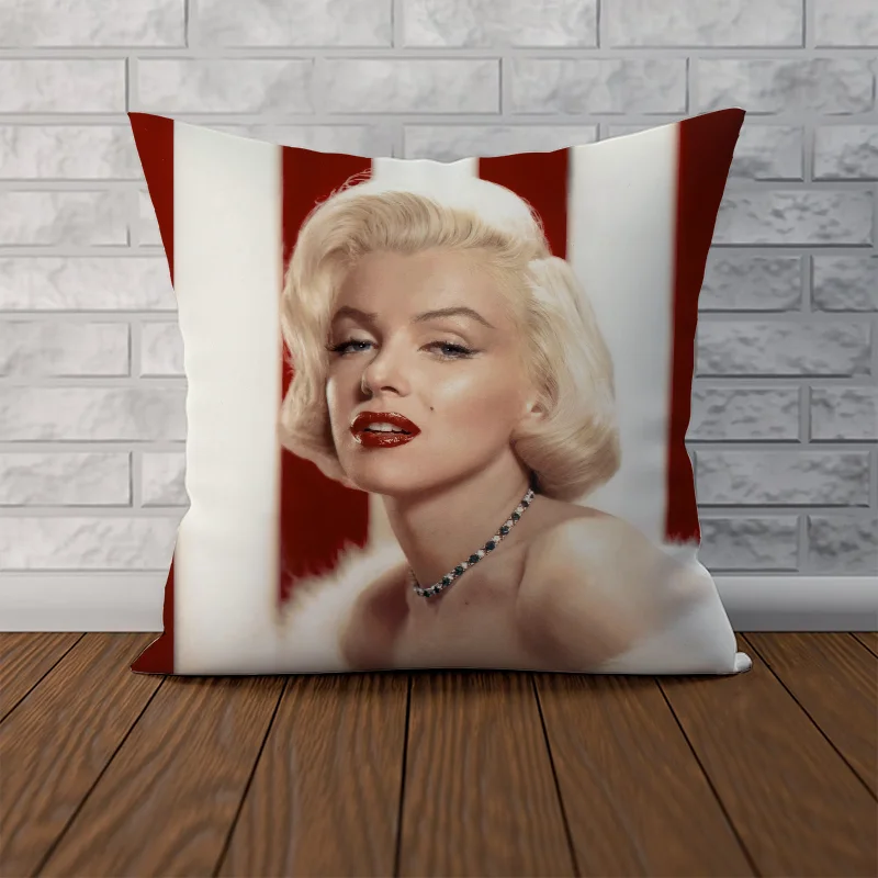 Marilyn Monroe Cushions Home Decor Decorative Pillowcases for Pillows 45x45 Cushion Cover 40*40 Fall Pillow Cover 40x40 Sofa