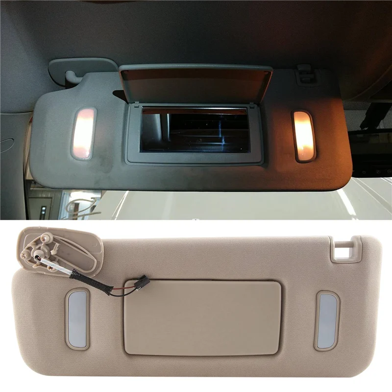 

Right Car Sun Visor For Cadillac Chevy Gmc 2007-2014 Creamy-White Sun Visor 22850310 Parts