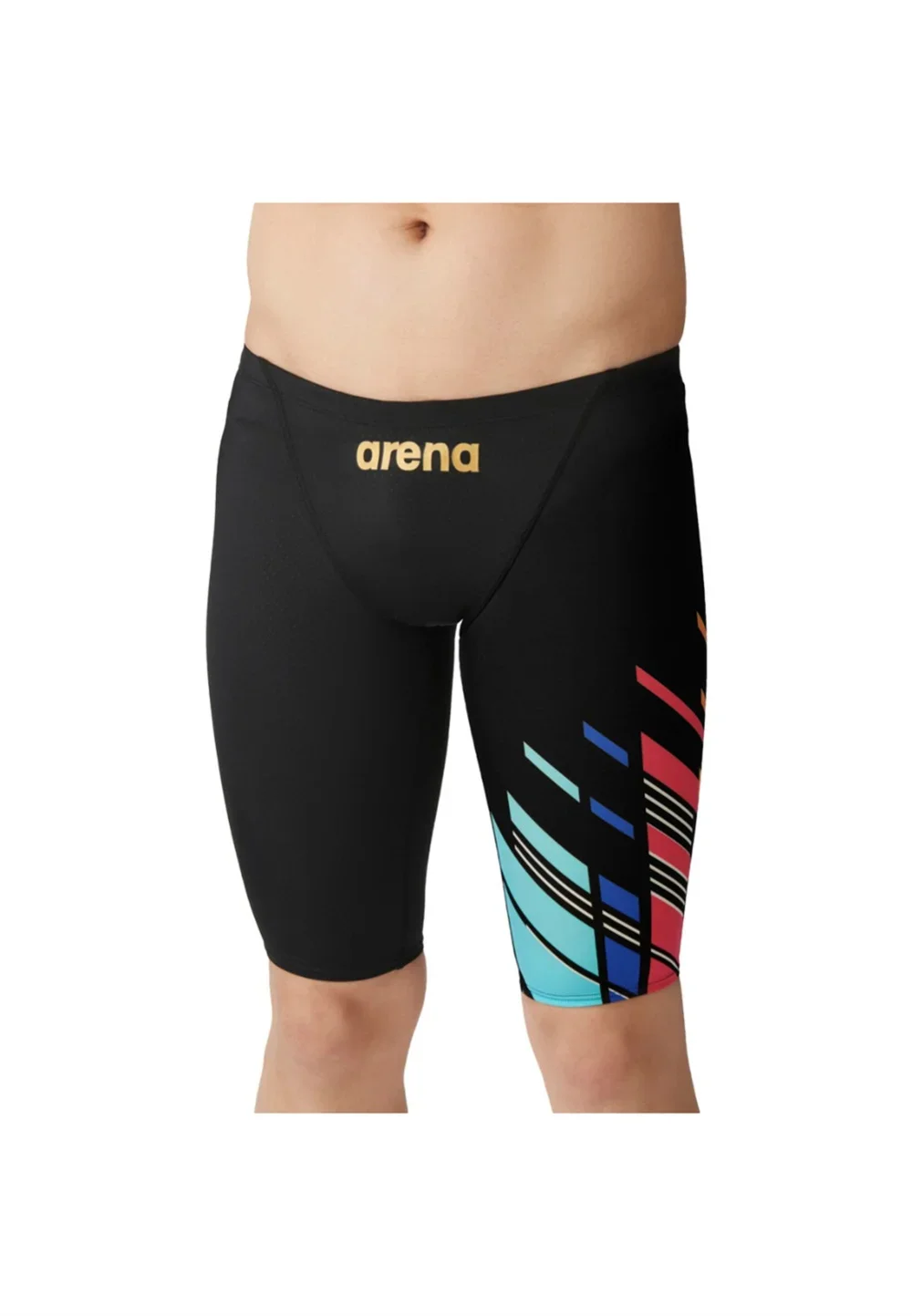 New Men\'s Swim Jammer Swimsuit Beach Tights Shorts Athletic Training Swimwear Swimming Trunks Bathing Suit Diving Surfing Pants