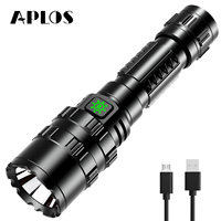 APLOS F01 1200lm EDC Flashlight Rechargeable XML-L2 LED 18650 Torch Lantern with Power indicator Best Camping, Outdoor&Emergency