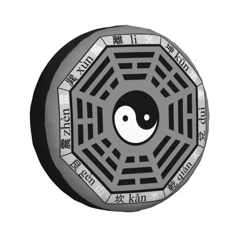 Yin Yang Bagua Símbolo Capa de Pneu Sobressalente, Protetor de Roda, Honda CRV, Jeep, RV, SUV, 4x4, 14 