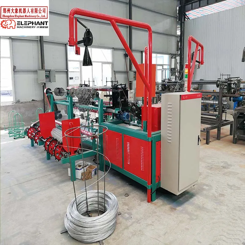 Double Wire Feeding Full Automatic High Speed Grass Wall Lawn Decoration Wire Mesh Chain Link Fence Machine Factory Price