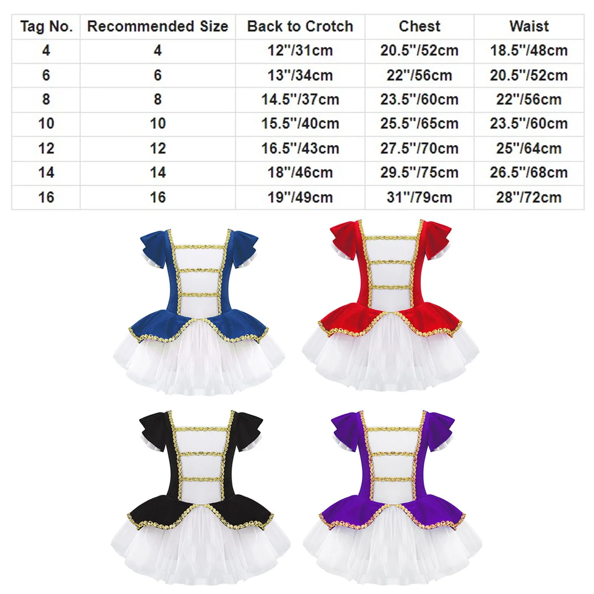 Puff Sleeves Mesh Tutu Dress Kids Girls Ballet Leotard Dancewear Circus Ringmaster Costume Ballerina Fairy Prom Party Costumes