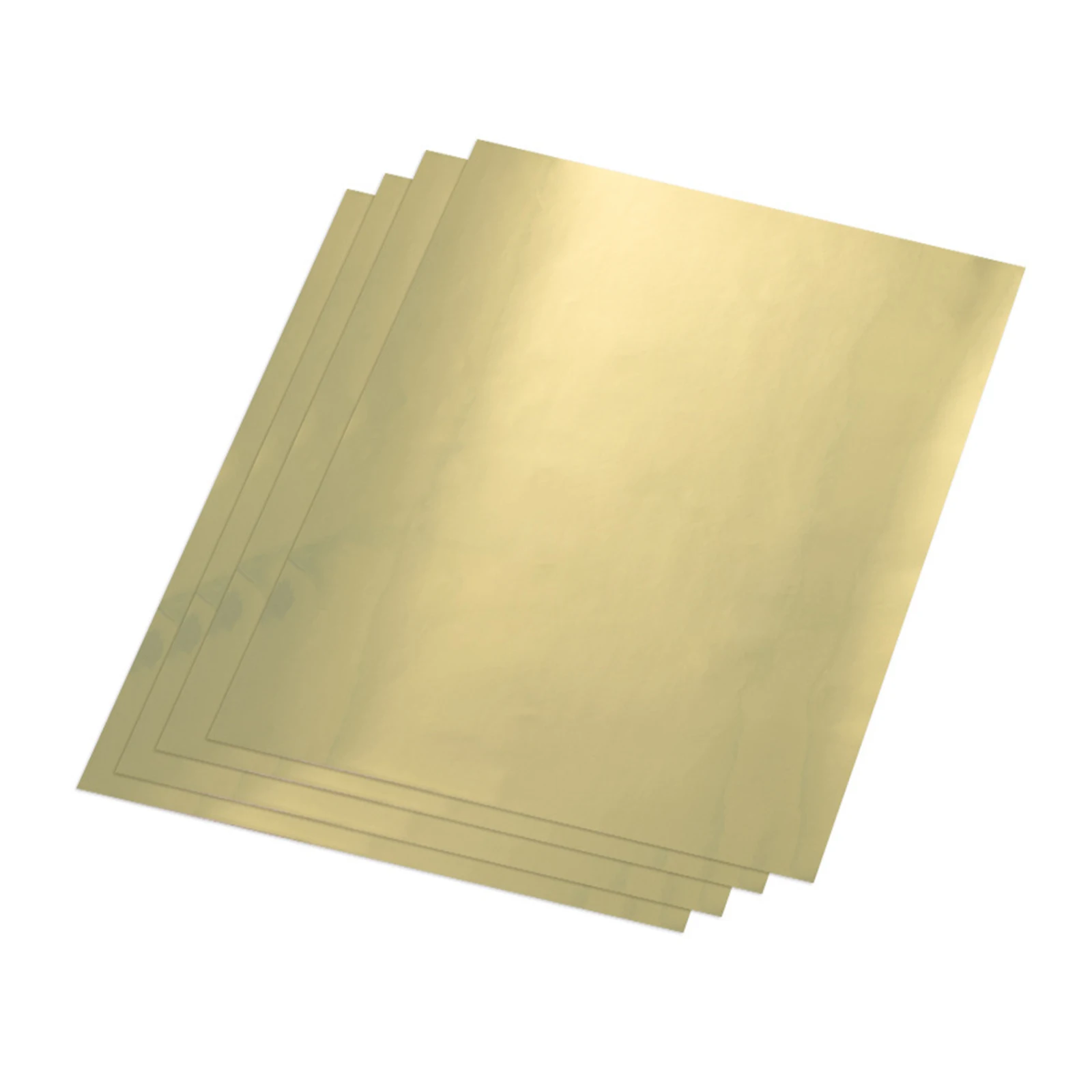 10 Sheets A4 Waterproof Printable Bright Gold Vinyl Sticker Paper For Inkjet & Laser Printing 8.3x11.7 Inch Label Sticker