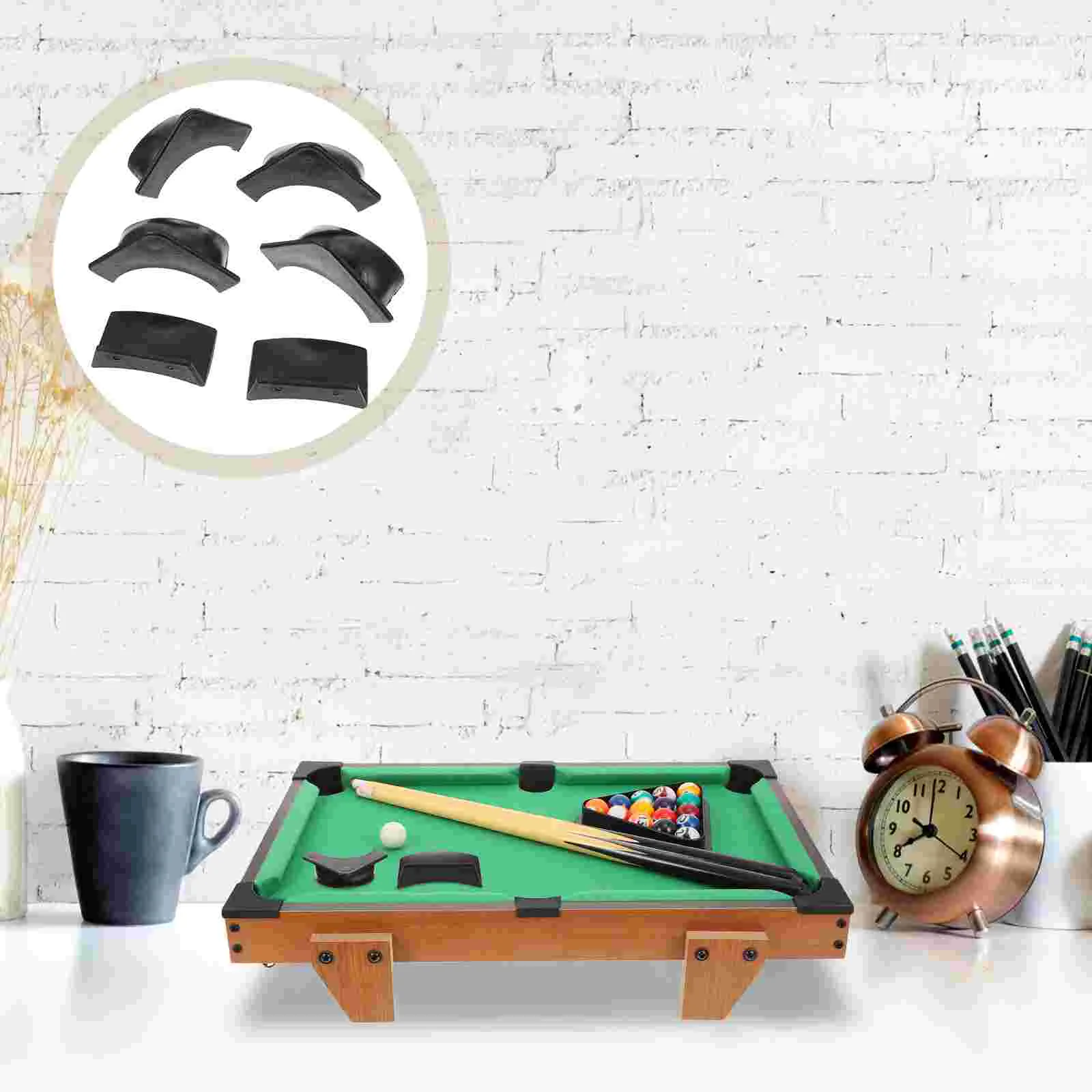 

2 Sets Halloween Billiard Accessories Tables Pool Brush Plastic Hole Protective Mat