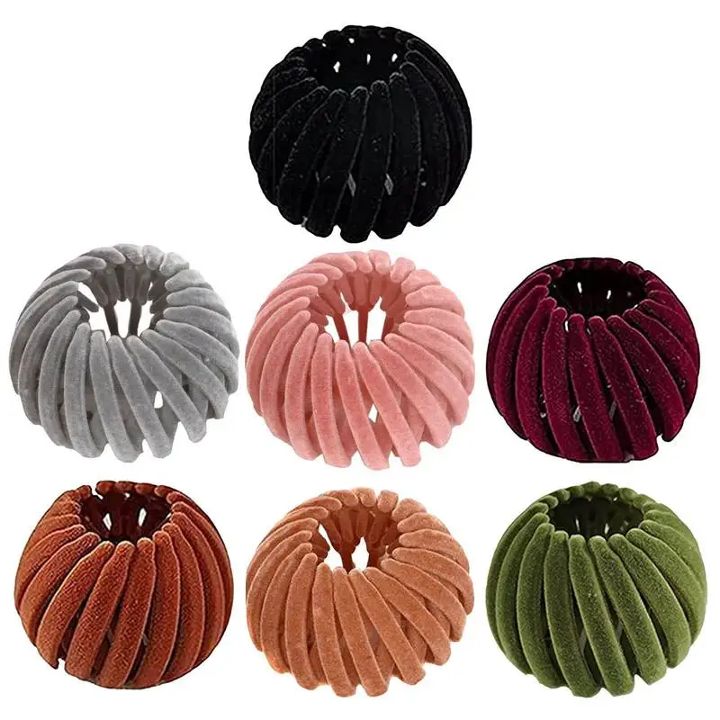 

Bird Nest Magic Hair Clip Expandable Bun Fixed Hair Claw Anti Slip Ponytail Holder Comb Hair Bands Hair Accessory For Womens