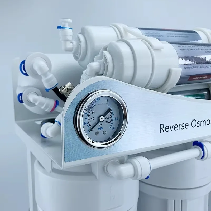 نظام تصفية مياه الشرب القلوي المعدني فائق الأمان للتناضح العكسي ذو 7 مراحل