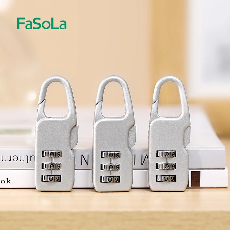 FaSoLa Combination Padlock Password Code Anti-thieft Copper Lock For School Locker Gym Luggage Travel Locker Fence Gate